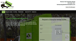Desktop Screenshot of kansascitydumpsterrental.net